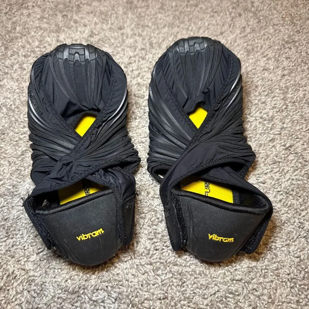 Vibram Furoshiki Wrapping Shoe Unisex 7.5-8 Medium Black EU40-41 Minimalist Yoga